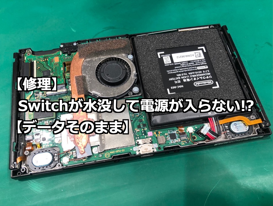 対処法 Switchが水没して電源が入らない 修理方法も紹介 Nintendo Switch Switchlite専門修理 ゲームドクター